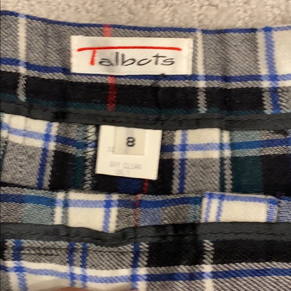 Talbots plaid skirt - 8 - Picture 2 of 5